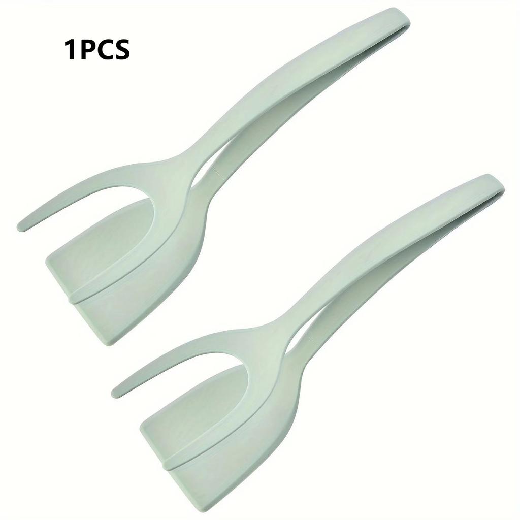2-in-1 Set Egg Flip Tongs Spatula Kitchen Silicone Spatula for Toast Pancake Kitchen Accessories Kitchen Gadget