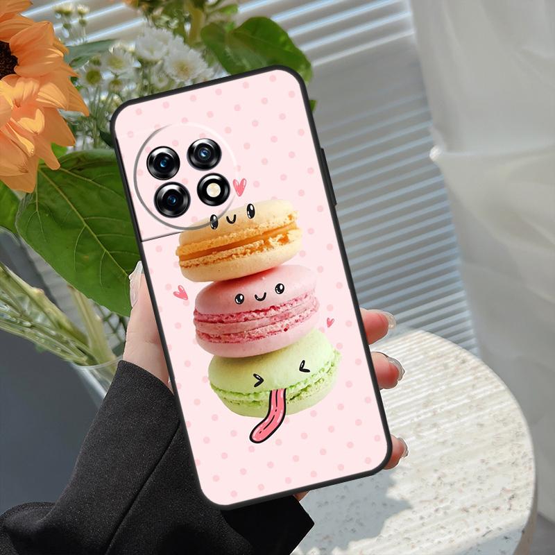 

Macarons Cake Dessert Case For OnePlus Nord 5 CE 2 3 4 Lite N20 N30 OnePlus 13T 13R 15 13 12 11 10 10T 8T 15R Cover OnePlus 11