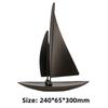 Creative Sailboat Model Crafts Statue Desk Decoration Ornaments Abstract Artwork Sailboat Resins Sculpture Room Aesthetic Decor
