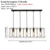 Multiple Heads Chandelier For Bedroom Dining Room Kitchen Suspension Luminaire Cable Adjust Free Wrought Iron Pendant Light