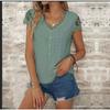 JPNTKY Women's Fashion Casual V-Neck Short Sleeve Blouses & Shirts