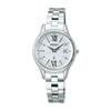 [Seiko Watch] LUKIA SSVV081 Women's Solar Radio Watch with Date Calendar & World Time, Silver Dial, Frozen White, Round, Stainless Steel