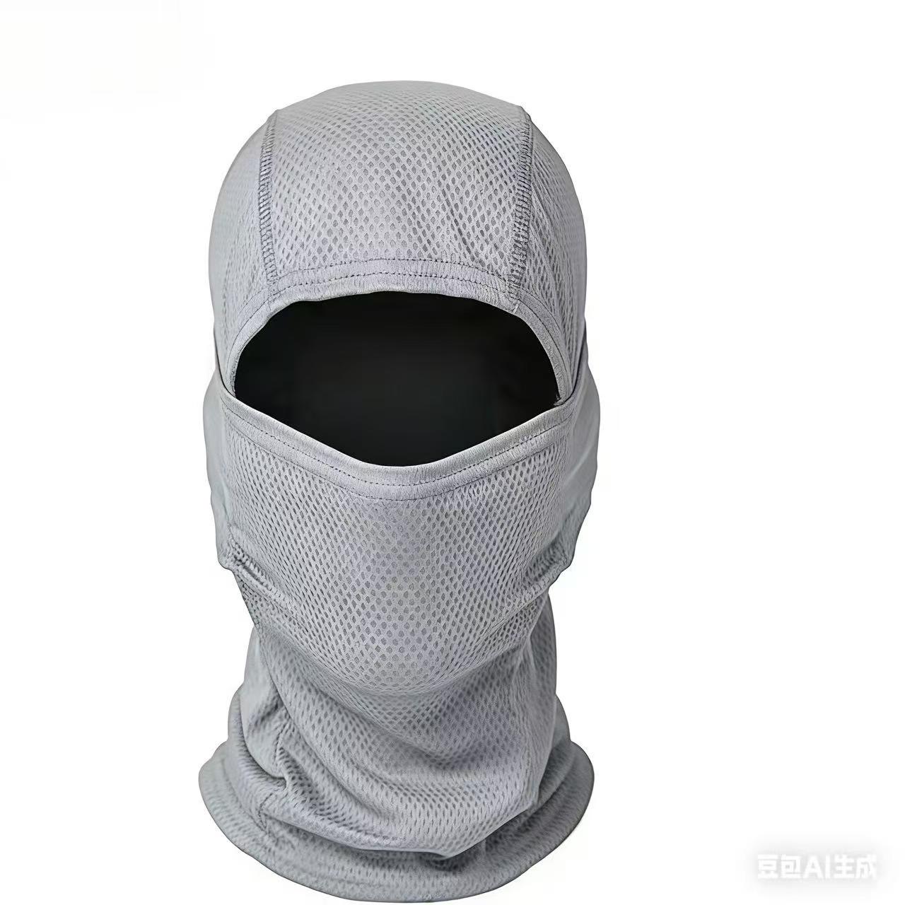 

Balaclava Full Face Mask Ski Mask for Men Women Winter Thermal Hood for Snow Motorcycle Running Cold Weather One Size светло-серый