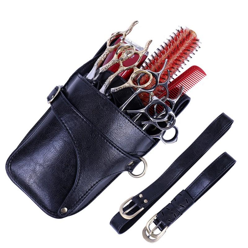 Professional Hairdressing Scissors Case With Waist Bag Strap Barber Stylist Groomer Tools Organizer
