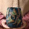 Yousheng Handmade Animal Flower Pot Hand-painted Swan Butterfly Bird Planter Pot Home Balcony Garden Decoration Cactus Succulents Plants Container