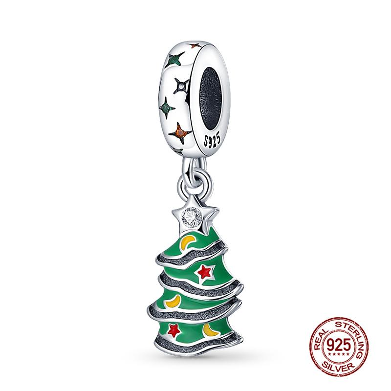 Christmas Party Copper Copper Christmas Snowman Beads Fit Charm Bracelet Pendant Women Diy Fine Jewelry Party Gift