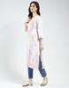 Monte Carlo Women's Regular Fit 3/4 Sleeve Printed Kurti