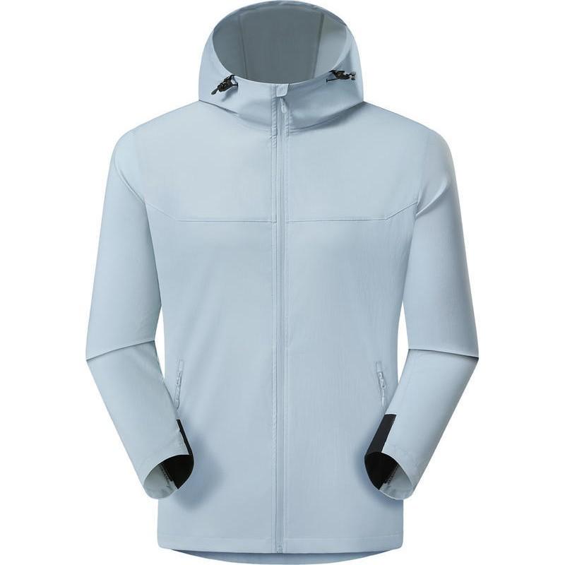 New summer sun protection shirt, lightweight hooded jacket, men's singles high-stretch casual long-sleeve UV protection jacket