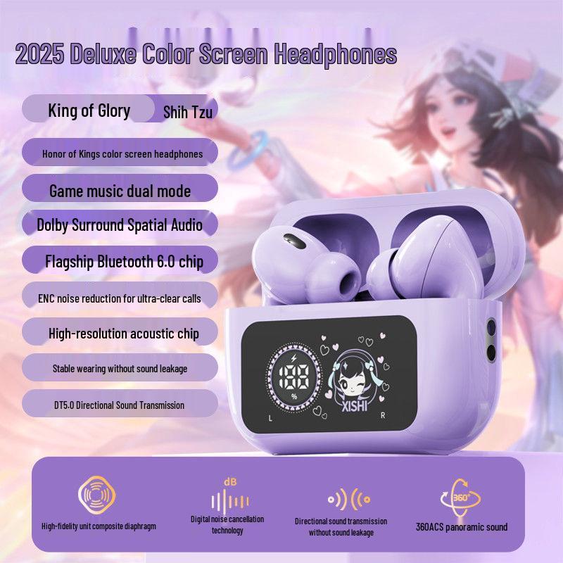 Honor of Kings 656 Wireless In-Ear Bluetooth Headphones: Game Noise Reduction, High Sound Quality, Long Battery Life.