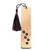 Pet Themed Bookmark Wooden Dog/Cat/Bone/Paw Carving Book Mark with Tassel Gift for Book Lovers Pet Owners