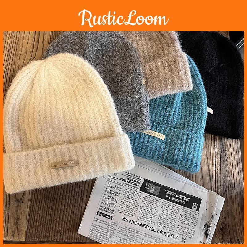 Hat Knit Warm For Women With Solid Color Design For Casual Cold Wear Season