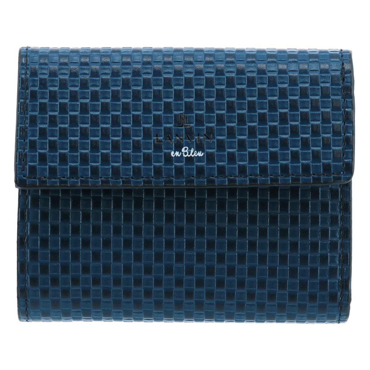 

на Trifold Wallet Mini Wallet Espace Genuine Leather Cowhide Navy [Lanvin Blue] Mens [07]