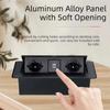 Aluminum Panel Hidden Socket EU Socket Desktop Outlet Recessed Socket  Office Desk