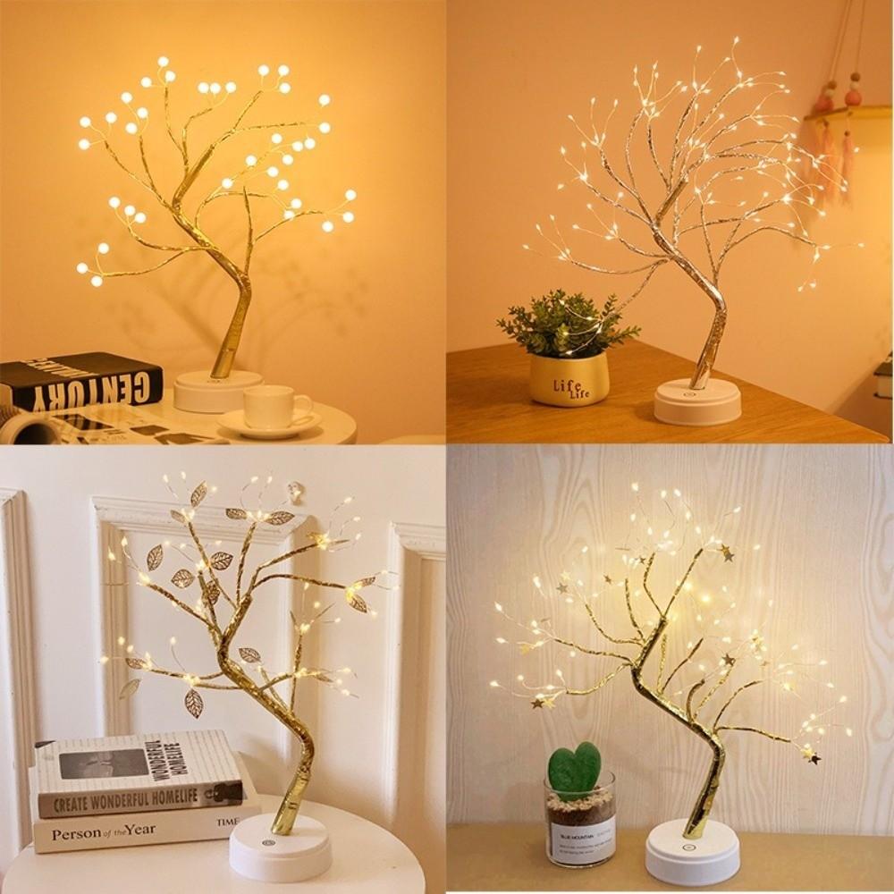 36/108 LED Artificial Tree Light Warm Light Tabletop Light New Shimmer Night Light Valentine's Day