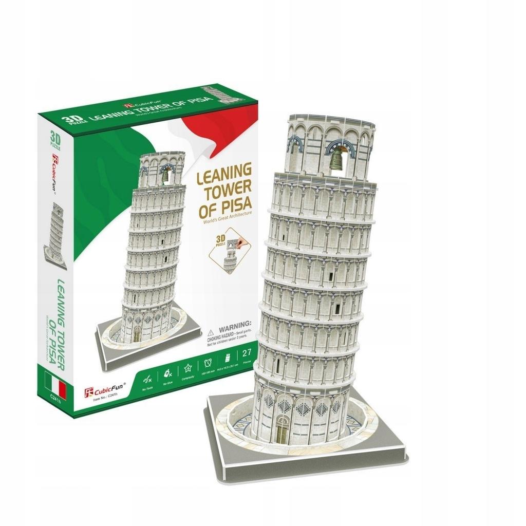 Cubic fun puzzle 3d krzywa wieża w pizie tower of pisa 27 elementów c241h