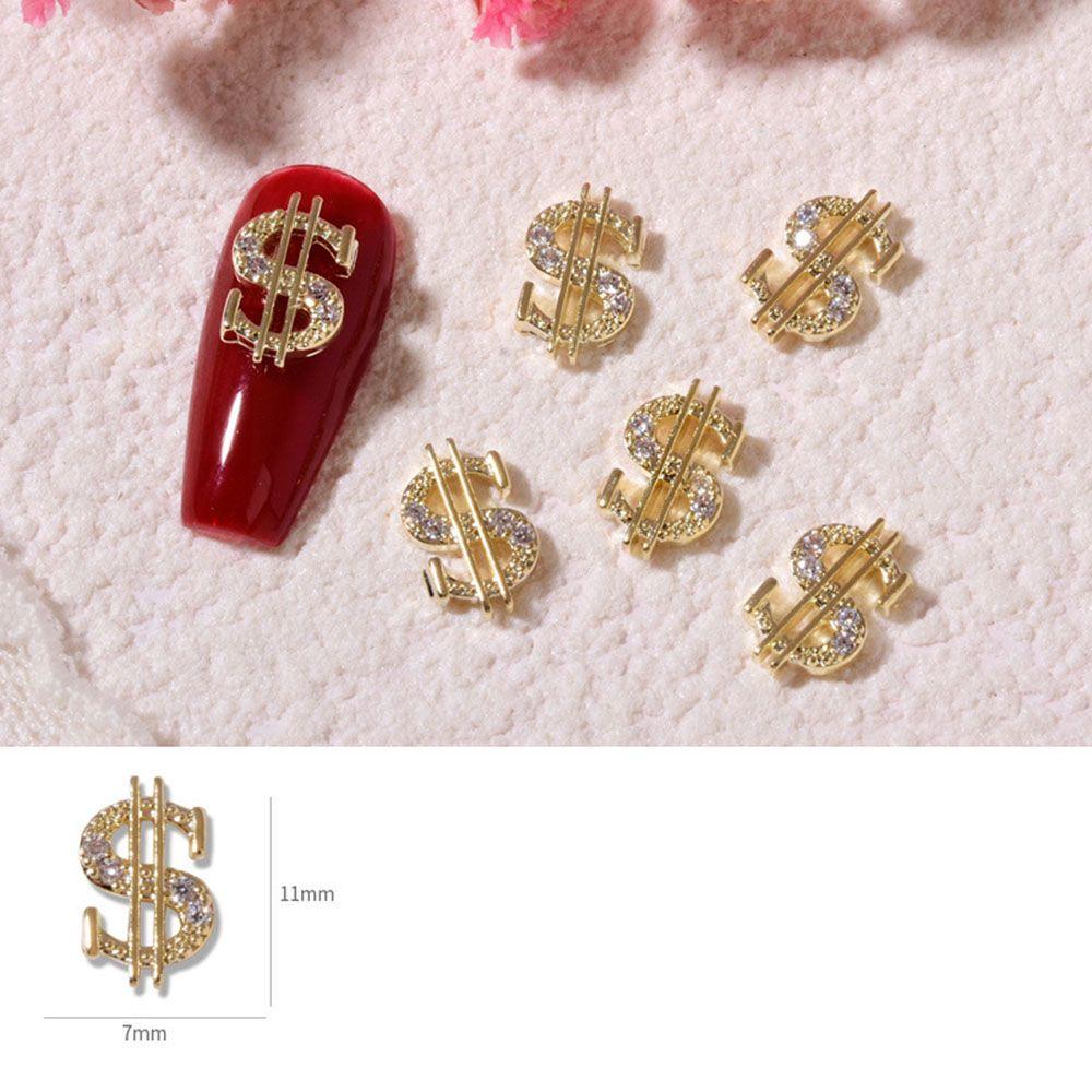 3D Coin Design Charm DIY Nail Jewelry Nail Art Rhinestone Dollar Nail Art Decorations Manicure