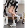 Mesh Lace-up Little White Shoes Women's 2025 Summer New Fashion Versatile Comfortable Sports Leisure Lightweight Non-slip Board Shoes