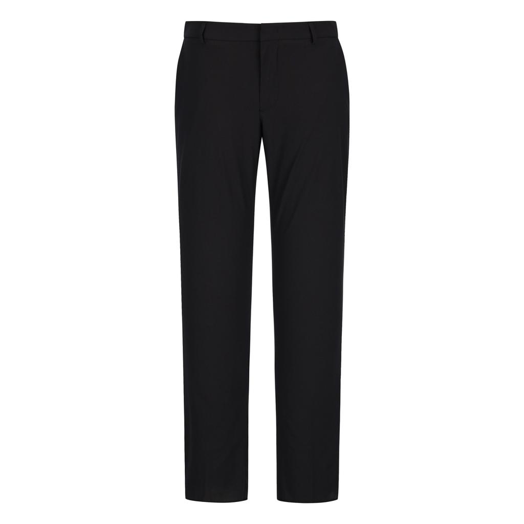 FERRAROMILANO Elastane Lightweight Summer Slacks Black (Am0Gbps20339)