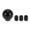 RATCHROLL Round Ball Shift Universal Gear Shift Aluminum Alloy Stick Shift Lever Knob with 3 Adapters for 1 Set Knob, Knob, Cars, Black,