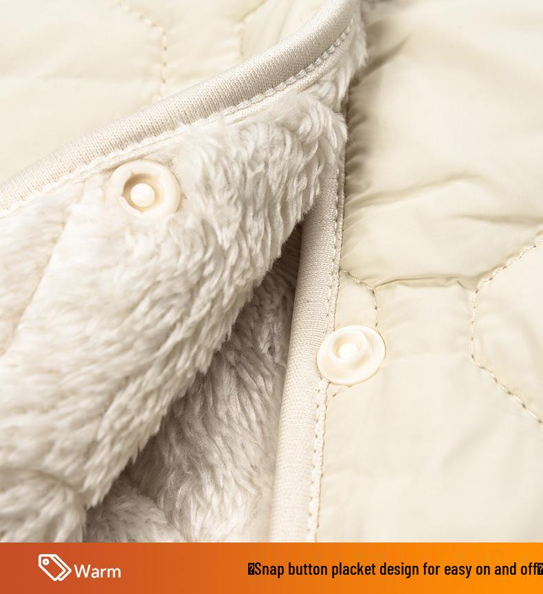 Elderly Women's Warm Velvet Vest: Cozy Autumn/Winter Shawl for Grandma and Mom