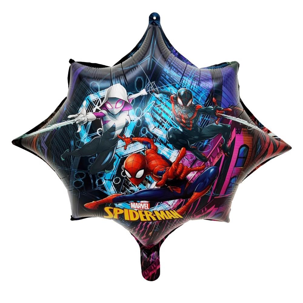 Jumping Spider-Man superhero series themed birthday party decoration arrangement aluminum film balloons