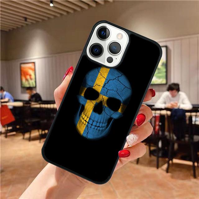 Sweden Flag phone Case Cover For iPhone 17 Air 16 15 14 Plus apple 16 11 12 13 Pro Max coque