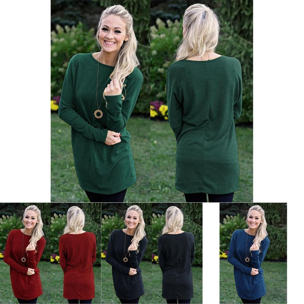 Premium Quality Women Solid Knitted Sweater Dress With Cozy O Neck Design For Autumn And Winter