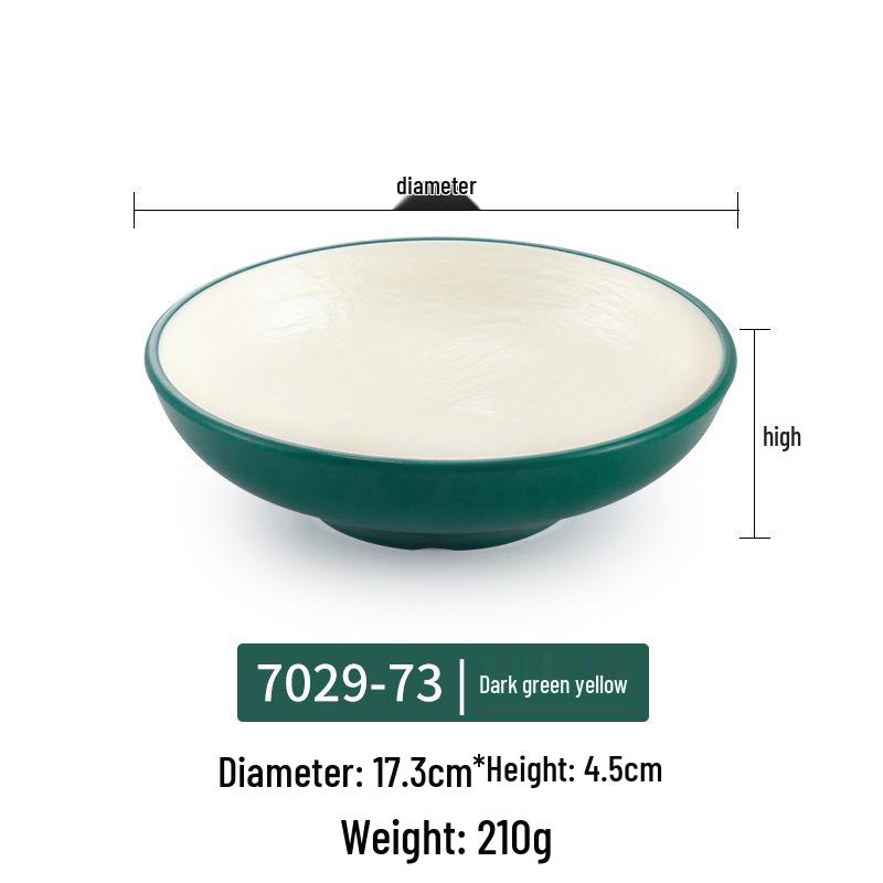 Japanese Melamine Mushroom Hat Salad Bowl: Creative Shallow Artistic Tableware for Rice, Soup, Noodles, and More