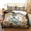 Demon Satanic Skull Duvet Cover Set Satan Bedding Sets Comforter Set Single Double King Quilt Cover Comforter Cover Set