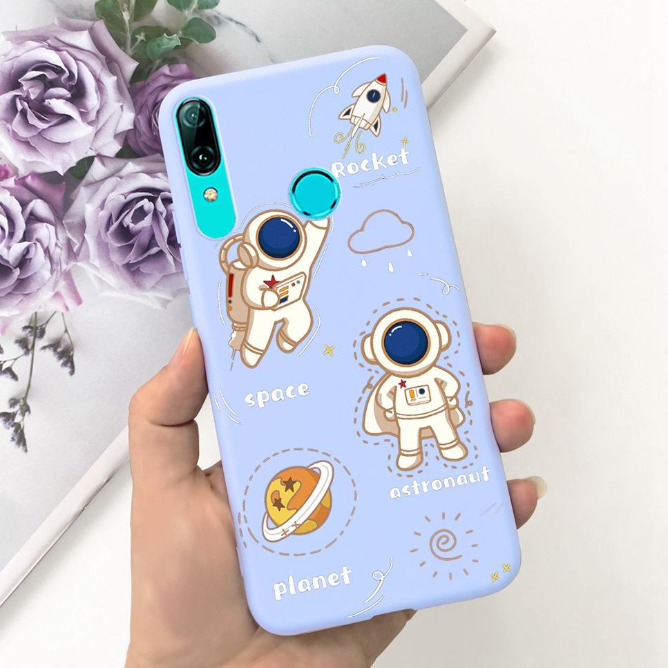 For Huawei P Smart 2019 6.21"Case Cute Cartoon Astronaut Soft Silicone Cover For Huawei P Smart 19 POT-LX3 Shockproof Phone Case