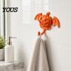 Festive Decoration Hook Devil Pumpkin Bat Wall Hook, Halloween No-Drill Adhesive for Keys No Drill Bags, Strong Sticky Damage-Free