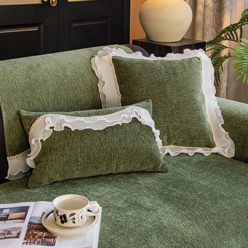 New French Sofa Cushion, Light Luxury, High-end Sense, Universal In All Seasons, Special-shaped Irregular Non-slip Cover, Cover Cloth Towel