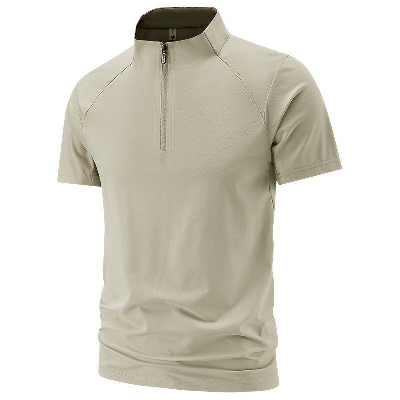 

Men s Quick-Drying Ice-Feel Stretch Sports Half-Sleeve T-Shirt XL хаки