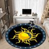 1pc Sun Moon Symbol Chair Carpet for Office,  Soft and Durable Office Rug for Interior Decoration, Perfect for Office yy251227091