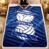 Flannel BlanketBirmingham City Warm Soft Throw Blanket for Indoor Sofa Bed Living Room Use