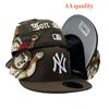 AA Fitteds Caps Jon Stan Angel Flying Baseball Cap 3D Embroidery Fit Cap Size Cap