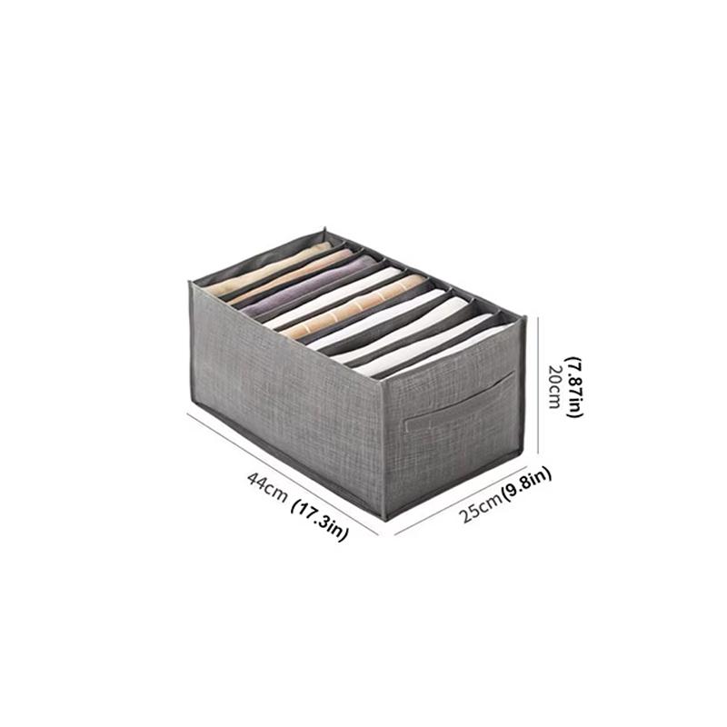 Non-Woven Fabric Compartmentalized Storage Box Foldable Large Capacity Washable A Multi-Functional Bedroom Clothing Storage Tool
