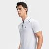 Fila Tennis Solid Color Sports Texture High-End Minimalist Short Sleeve Polo Men Polo Bright-White A11M433107FWT