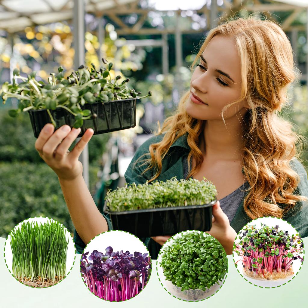1 Roll 10" X 78.74" Microgreen Grow Mat Natural Fiber Grow Mats Microgreens Grow Kit Hydroponic Pads Indoor Organic Production F