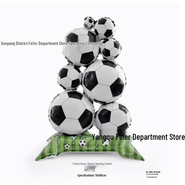 Velký stojící fóliový balónek Mistrovství světa pro party dekoraci