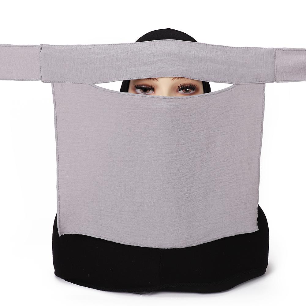 Niqab Short Pinch Eye Breathable Nida Eid Ramadan  Muslim Women Hijab Saudi Face Cover Veil Niqab