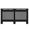 Radiator Cover Black Oak Effect 152 x 19 x 81.5 cm