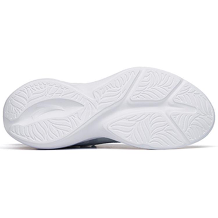 Anta Leaves 2.0 Versatile Cushioning Slip Resistant Abrasion Resistant Low top Running Shoes Women's Gray White Silver 922225520-1