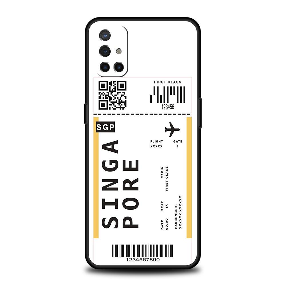 

Phone Case For Oneplus 13R 12R 10R 13 12 11 10T Nord N10 Z N30 CE 3 2 2T Pro Lite 5G Soft TPU World Travel Ticket Seoul New York OnePlus 9