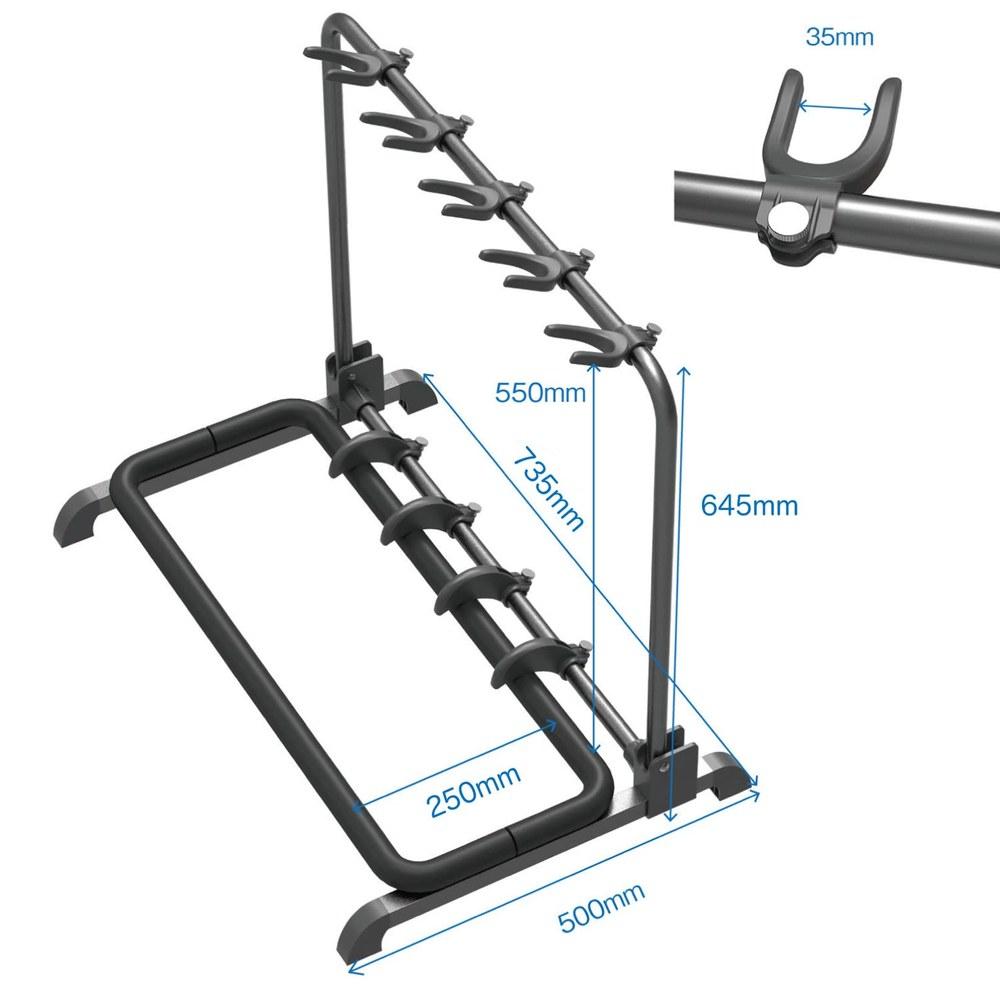 JOYO Guitto Guitar Stand GGS-07 for 5 Instruments Adjustable Divider Guitar Rack