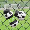 Football Pattern Folding Silicone Water Bottle 550ml, Leakproof Portable Collapsible Bottle, High Temperature Resistant