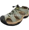 Summer Men's Large-size Sandals Outdoor Beach Shoes Velcro Bag Sandals Genuine Leather Head Layer Leather Breathable Casual Shoes