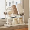 Drain Tray Bottle Drying Rack Ample Storage Space Carbon Steel Material Easy To Clean Efficient Drainage System