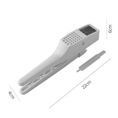 2-in-1-Knoblauchpresse mit rutschfestem, verstellbarem Griff, Küchenschneidezubehör