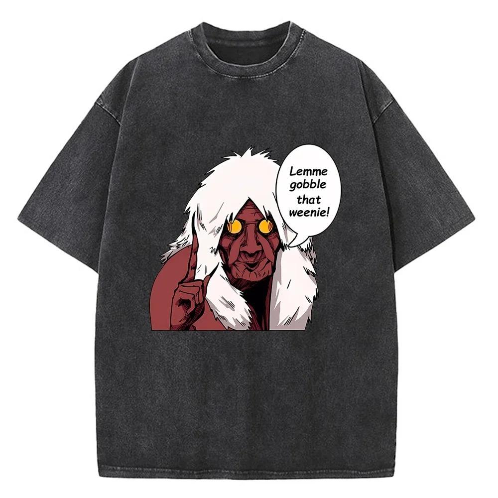 Dandadan Lucky Cat (Maneki-neko) Manga Panel Vintage Washed Anime T-Shirt, Unisex Supernatural Manga Fan Streetwear Tee, 100% Cotton Casual Short